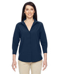 Harriton M610W — Women's Paradise Three-Quarter Pullover Sleeve Performance Shirt — main view
