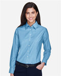 Harriton M600SW — Women's Stain-Release Short Sleeve Oxford Shirt — main view