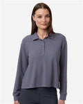 Adidas A1008 — Women's Beyond Long Sleeve Loose Polo — main view