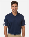 Adidas A719 — Men's Performance 3-Stripes Climacool Polo — main view