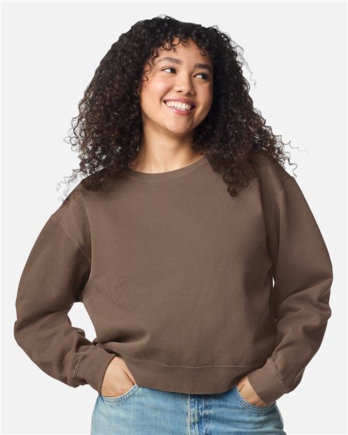 Comfort Colors 1566L — Women's Garment-Dyed Mid-Length Crewneck Sweatshirt — main view