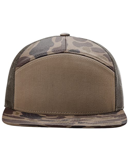 Richardson 168P — Printed Seven-Panel Trucker Cap — main view