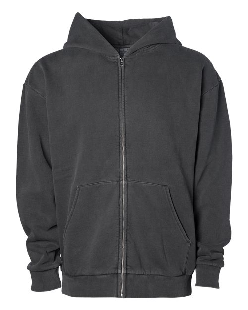 Independent Trading Co. IND420ZIP — Unisex Mainstreet Heavyweight Full-Zip Hooded Sweatshirt — main view
