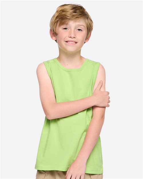 LAT 6123 — Youth Fine Jersey Tank — main view