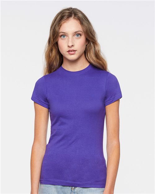 LAT 3616 — Women's Fitted Fine Jersey Tee — main view