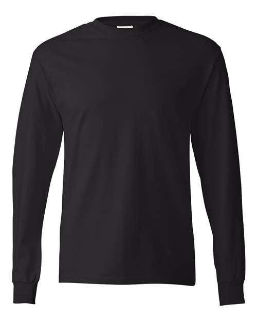 Hanes 5586 — Authentic Long Sleeve T-Shirt — Black