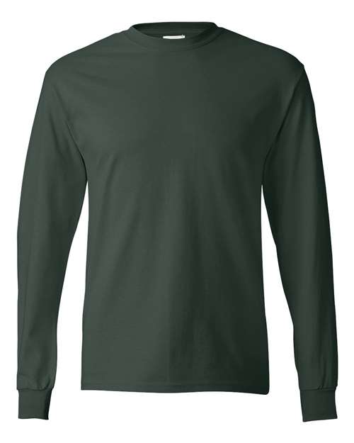 Hanes 5586 — Authentic Long Sleeve T-Shirt — Deep Forest