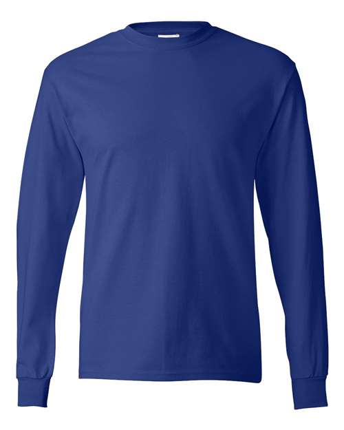 Hanes 5586 — Authentic Long Sleeve T-Shirt — Deep Royal
