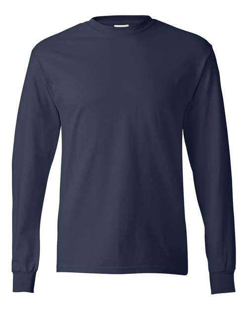 Hanes 5586 — Authentic Long Sleeve T-Shirt — Navy