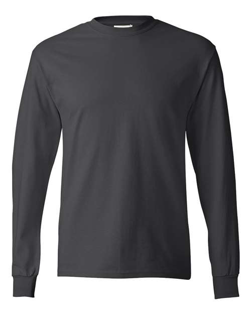 Hanes 5586 — Authentic Long Sleeve T-Shirt — Smoke Grey
