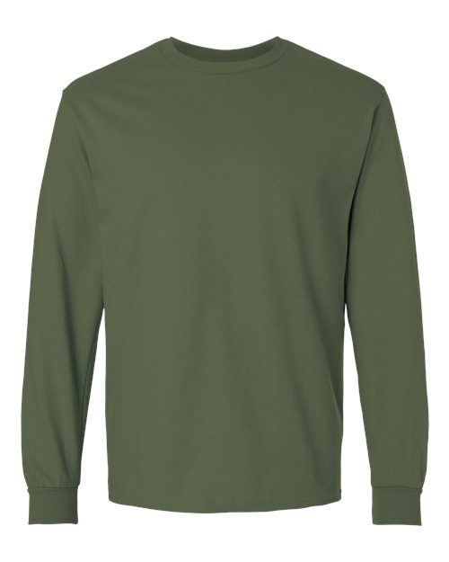 Gildan 2400 — Unisex Ultra Cotton® Long Sleeve T-Shirt — Military Green