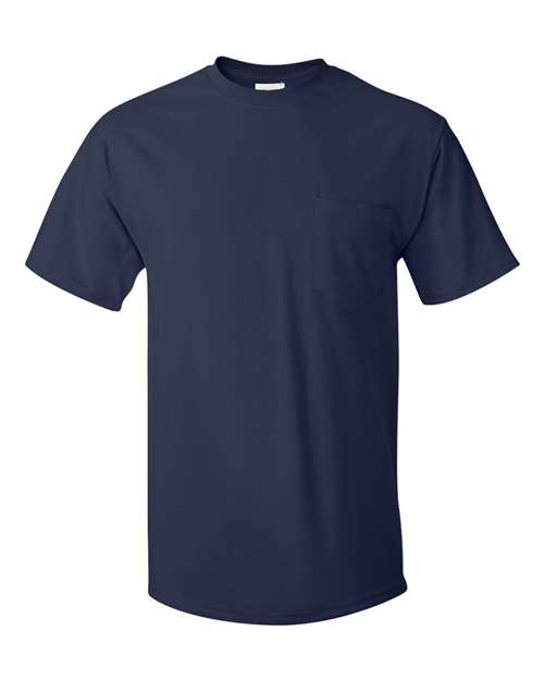 Hanes 5590 — Men's Authentic Pocket T-Shirt — Navy