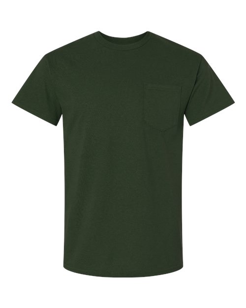 Gildan 2300 — Unisex Ultra Cotton® Pocket T-Shirt — Forest Green