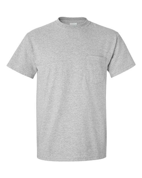 Gildan 8300 — Unisex DryBlend® Pocket T-Shirt — Sport Grey