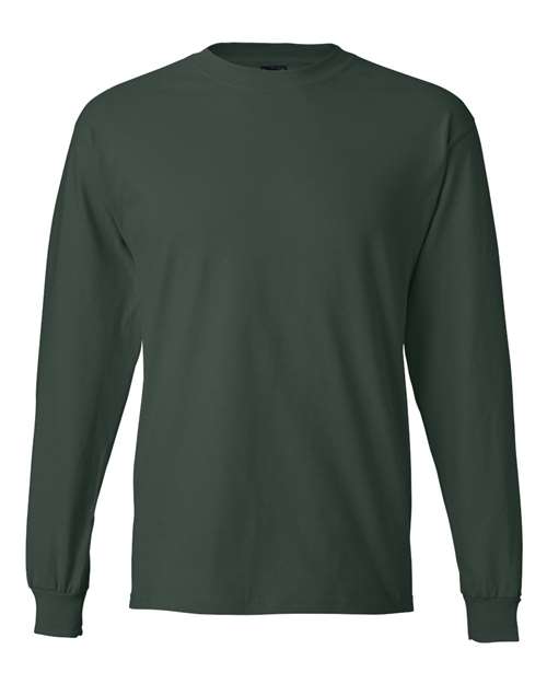 Hanes 5186 — Unisex Beefy-T® Long Sleeve T-Shirt — Deep Forest