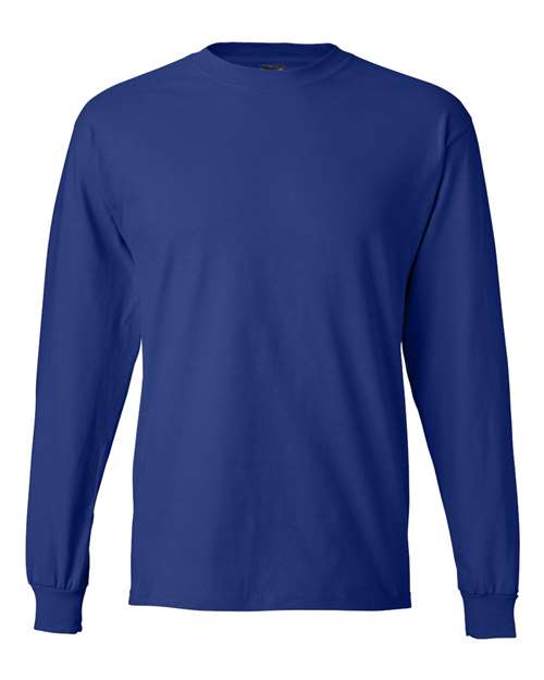 Hanes 5186 — Unisex Beefy-T® Long Sleeve T-Shirt — Deep Royal