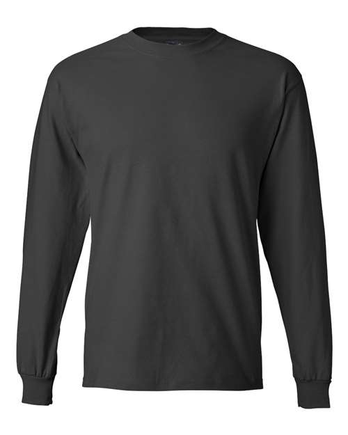 Hanes 5186 — Unisex Beefy-T® Long Sleeve T-Shirt — Smoke Grey