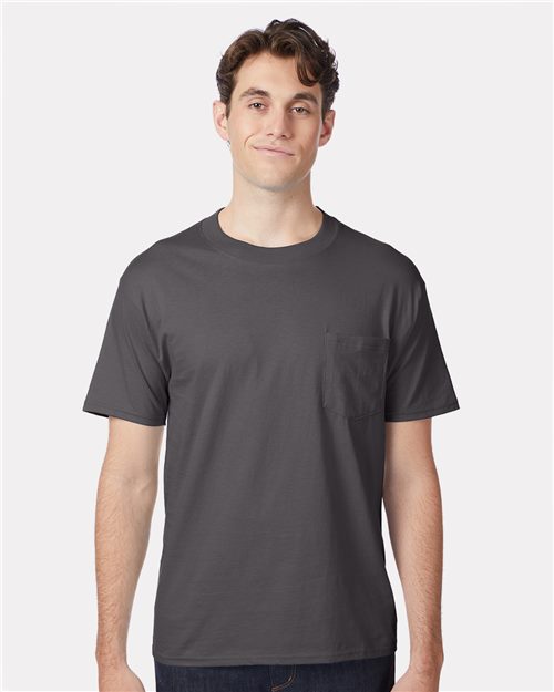 Hanes 5190 — Men's Beefy-T® Pocket T-Shirt — main view