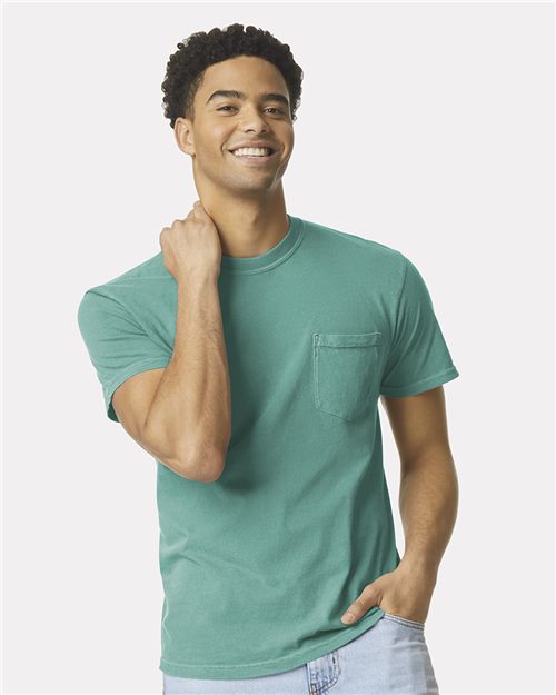 Comfort Colors 6030 — Unisex Garment-Dyed Heavyweight Pocket T-Shirt — main view