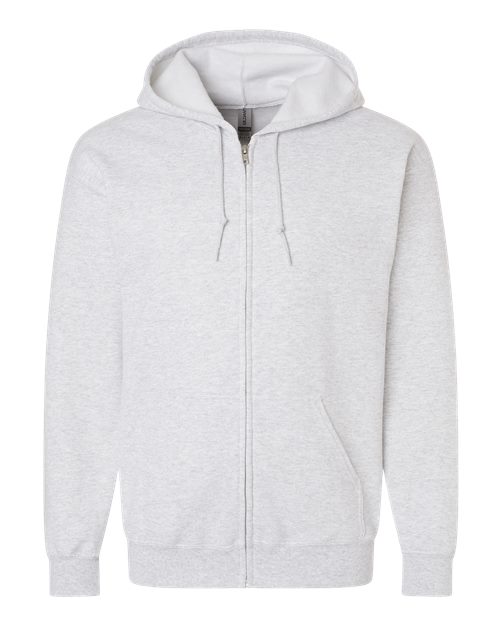 Gildan 18600 — Unisex Heavy Blend™ Full-Zip Hooded Sweatshirt — Ash