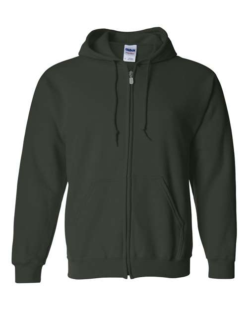 Gildan 18600 — Unisex Heavy Blend™ Full-Zip Hooded Sweatshirt — Forest