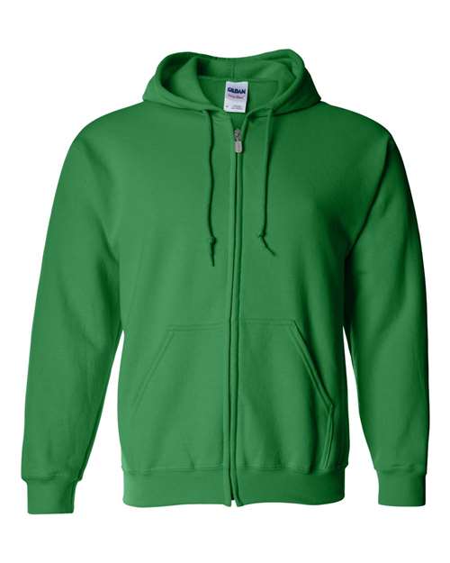 Gildan 18600 — Unisex Heavy Blend™ Full-Zip Hooded Sweatshirt — Irish Green