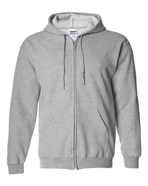 Gildan 18600 — Unisex Heavy Blend™ Full-Zip Hooded Sweatshirt — Sport Grey