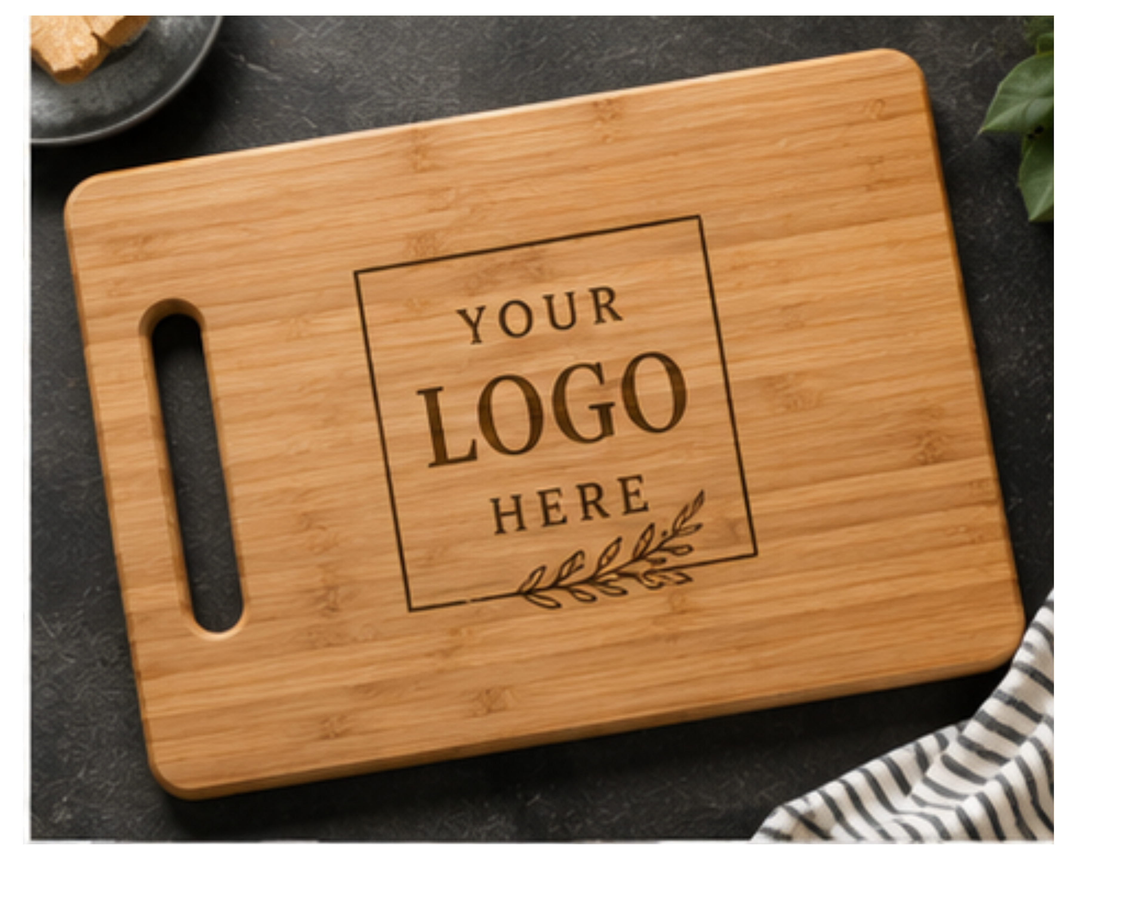 Custom Logo Engraved Cutting Board | Corporate Gift | Realtor Closing Gift |  Personalized Wedding Gift