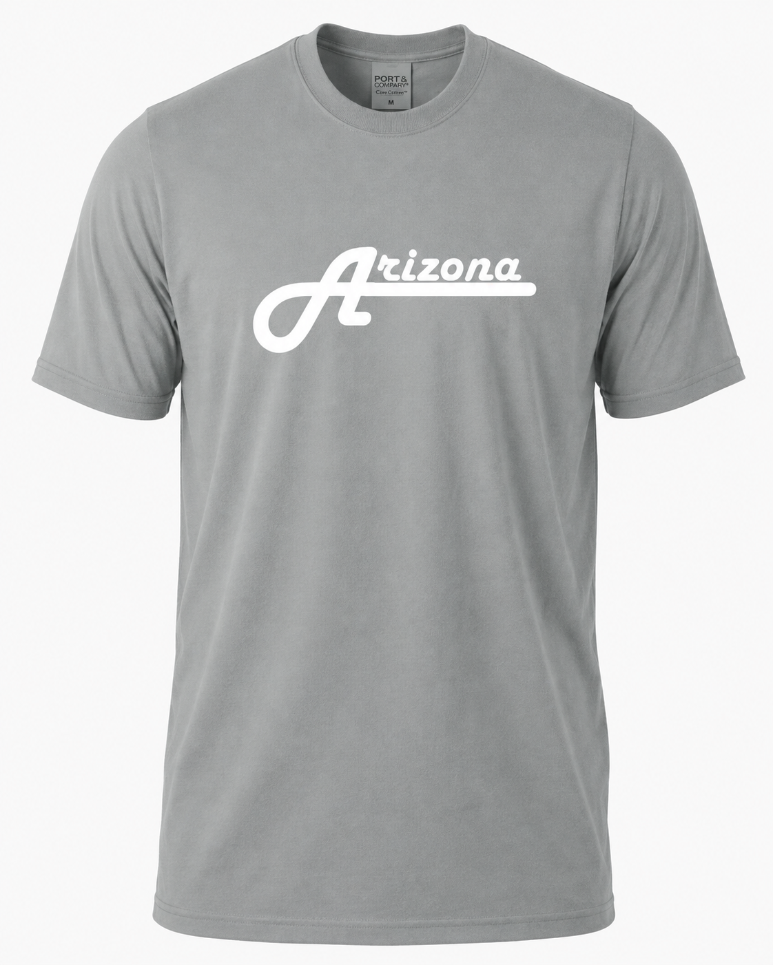 Arizona Script T-Shirt, Port & Company PC099, DTF Heat Transfer Graphic Tee, Retro Arizona Tee, State Pride Shirt