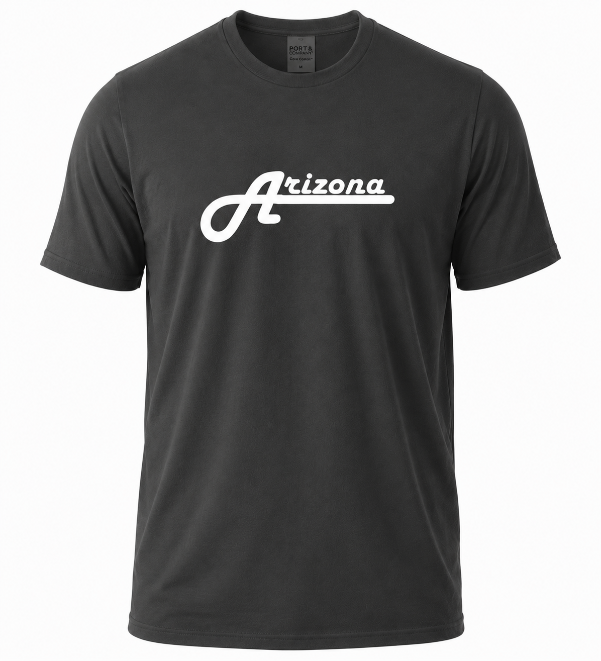Arizona Script T-Shirt, Port & Company PC099, DTF Heat Transfer Graphic Tee, Retro Arizona Tee, State Pride Shirt