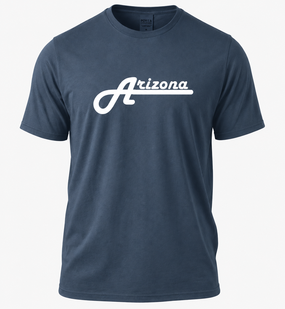 Arizona Script T-Shirt, Port & Company PC099, DTF Heat Transfer Graphic Tee, Retro Arizona Tee, State Pride Shirt