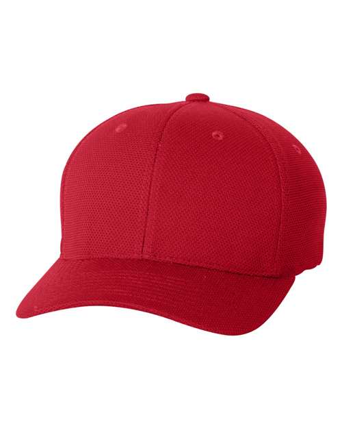 Flexfit 6577CD — Cool & Dry Piqué Mesh Cap — Red
