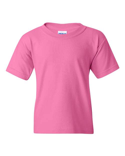 Gildan 5000B — Youth Heavy Cotton™ T-Shirt — Azalea