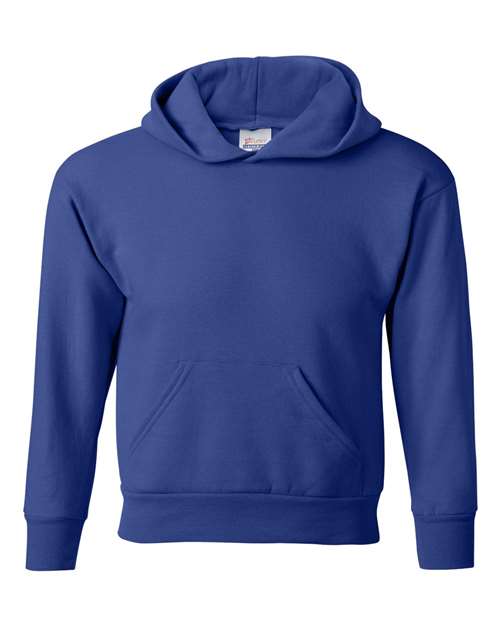 Hanes P473 — Youth EcoSmart® Hooded Sweatshirt — Deep Royal