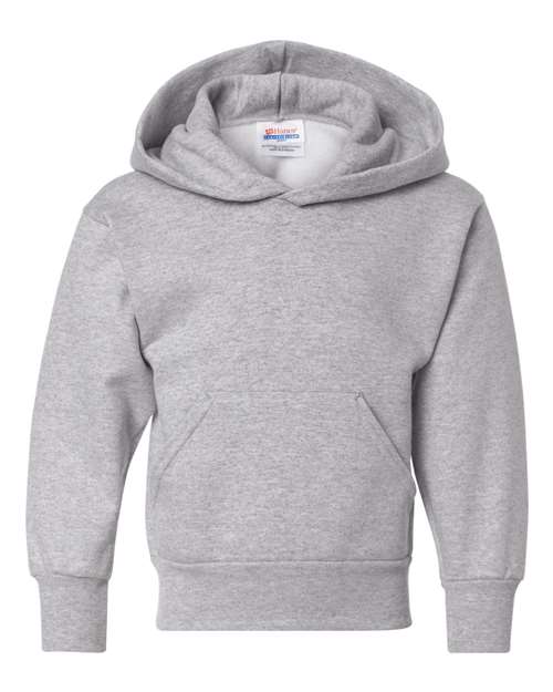 Hanes P473 — Youth EcoSmart® Hooded Sweatshirt — Light Steel