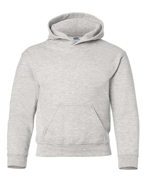 Gildan 18500B — Youth Heavy Blend™ Hooded Sweatshirt — Ash