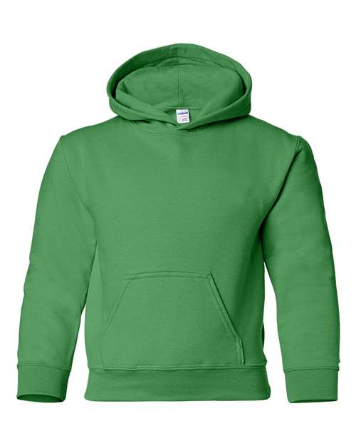 Gildan 18500B — Youth Heavy Blend™ Hooded Sweatshirt — Irish Green