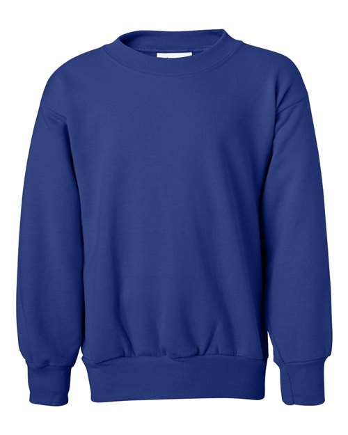 Hanes P360 — Youth EcoSmart® Crewneck Sweatshirt — Deep Royal