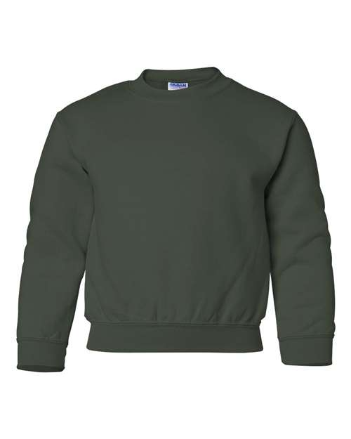 Gildan 18000B — Youth Heavy Blend™ Crewneck Sweatshirt — Forest