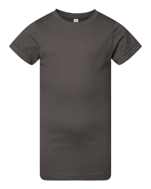 LAT 2616 — Girls' Fine Jersey Tee — Charcoal