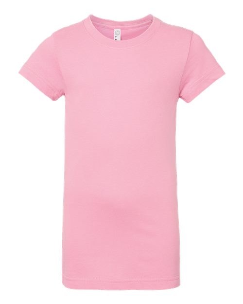 LAT 2616 — Girls' Fine Jersey Tee — Pink