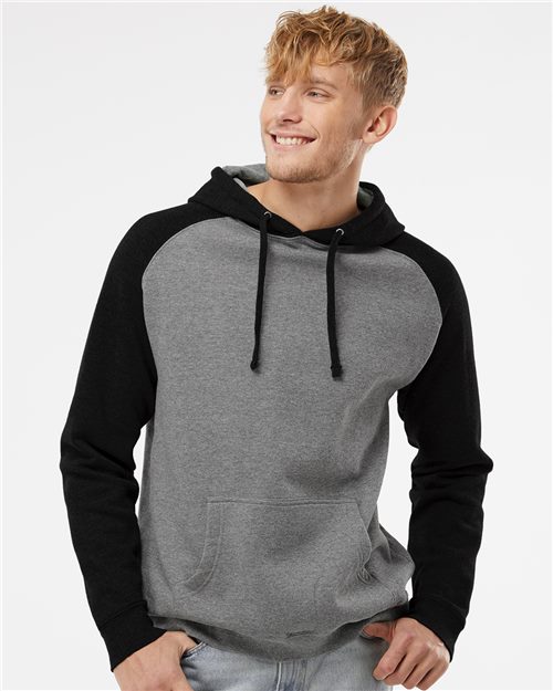 Independent Trading Co. IND40RP — Unisex Raglan Hooded Sweatshirt — main view