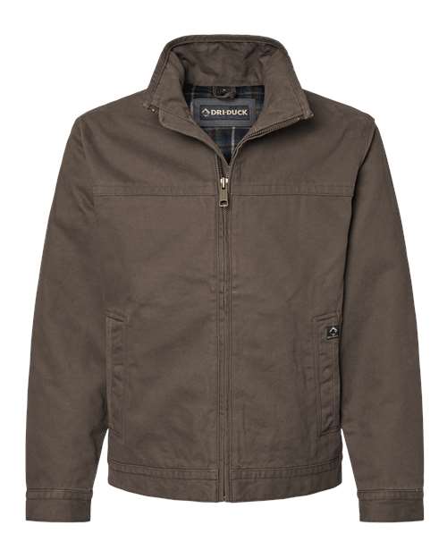 DRI DUCK 5028 — Men's Maverick Boulder Cloth™ Jacket with Blanket Lining — Tobacco