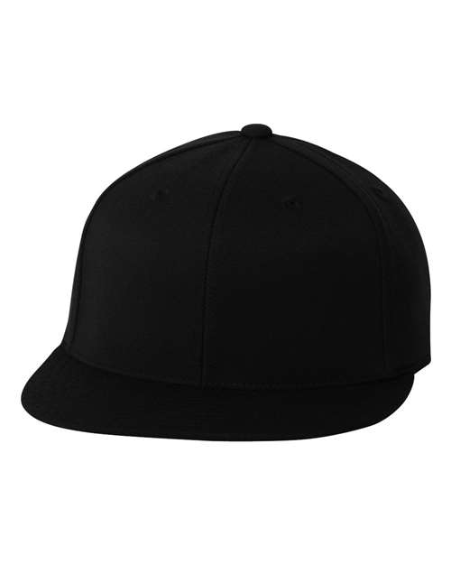 Flexfit 6210FF — 210® Flat Bill Cap — Black