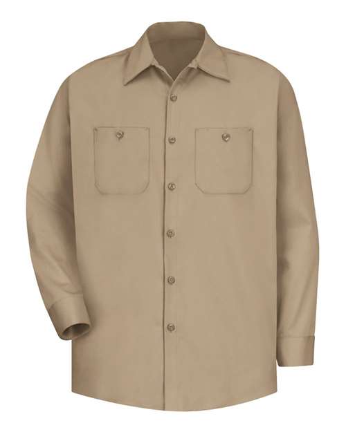 Red Kap SC30 — Men's Cotton Uniform Shirt — Khaki