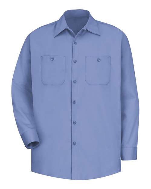 Red Kap SC30 — Men's Cotton Uniform Shirt — Light Blue