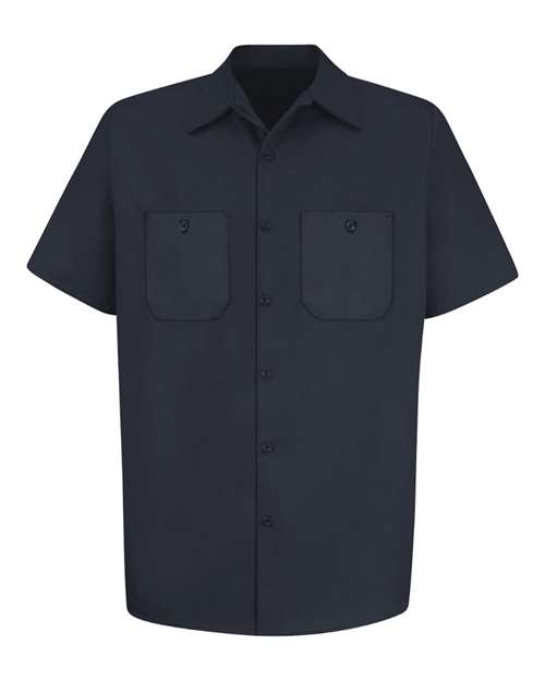 Red Kap SC40 — Men's Cotton Short Sleeve Uniform Shirt — Dark Navy