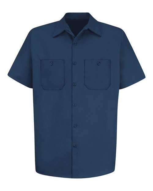 Red Kap SC40 — Men's Cotton Short Sleeve Uniform Shirt — Navy