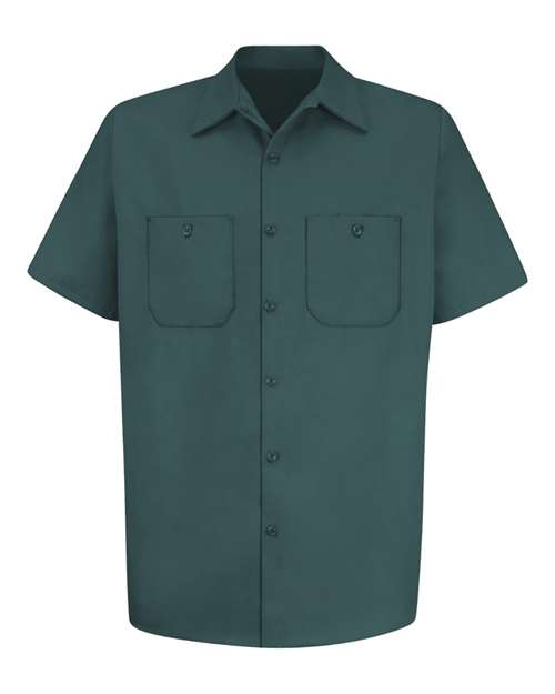 Red Kap SC40 — Men's Cotton Short Sleeve Uniform Shirt — Spruce Green