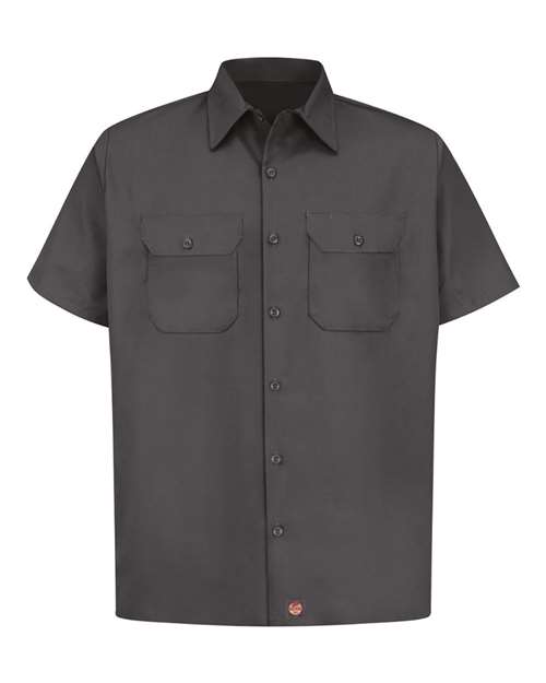 Red Kap ST62 — Men's Utility Short Sleeve Work Shirt — Charcoal